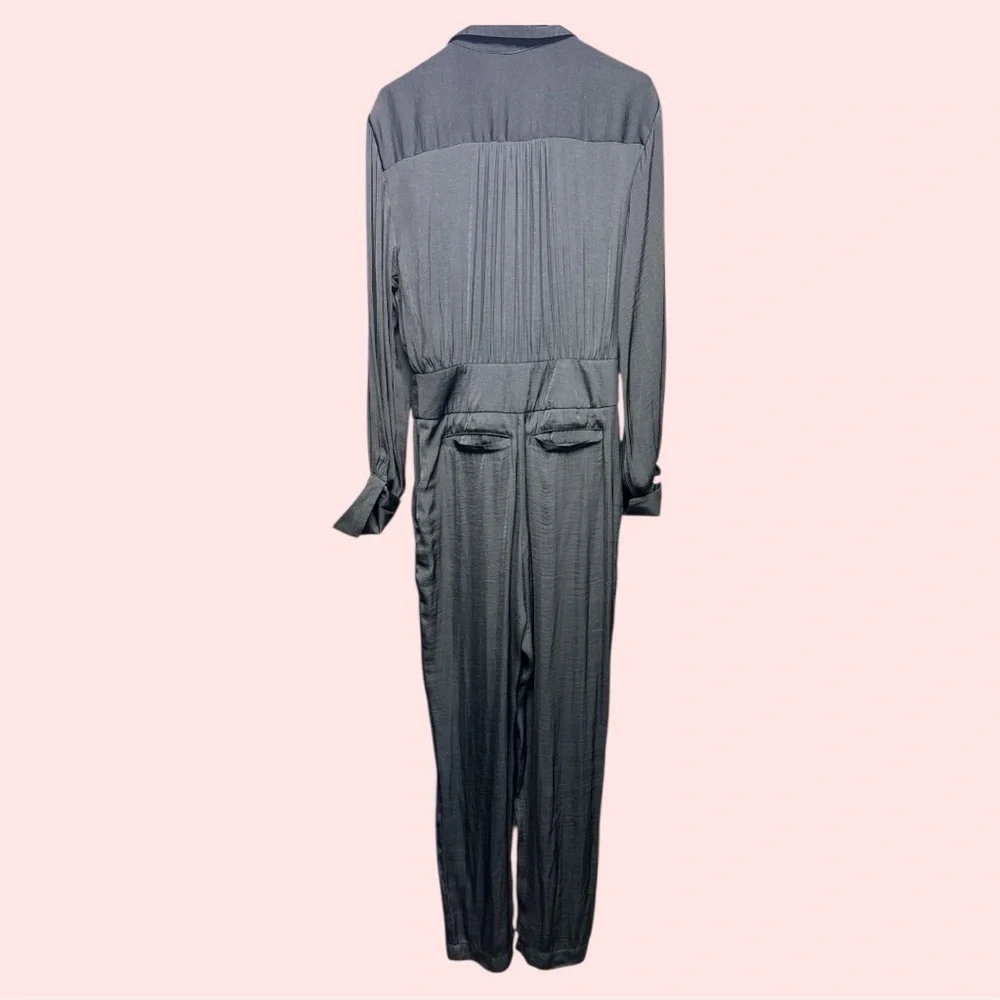 Free People Long Sleeve Black Jumpsuit Size Small